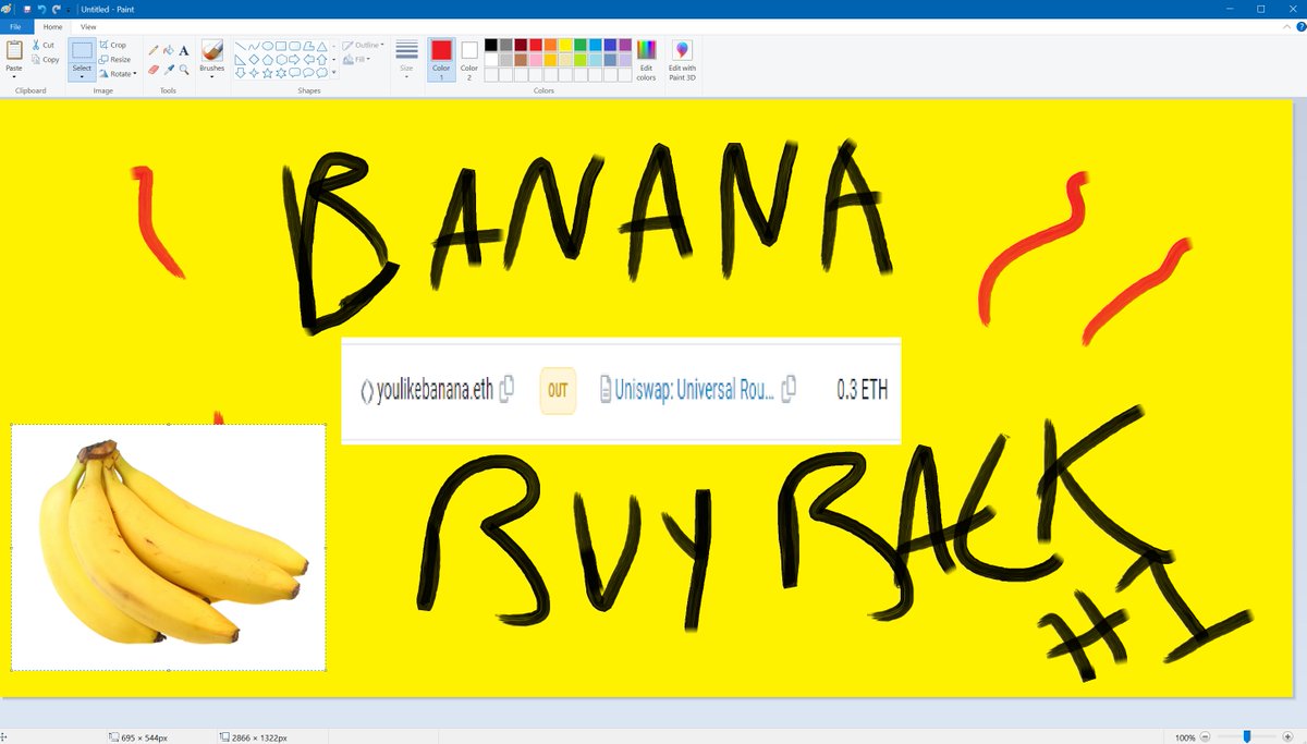 BananaTokenEth's tweet photo. $BANANA give $BANANA to community
#decentralizedfinances #banana #eatabanana https://t.co/GI04opjkjS