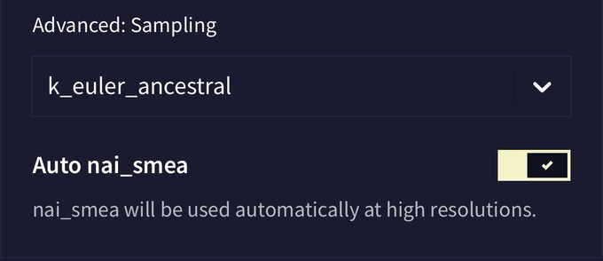 大きい画像サイズでも安定して出力してくれるnovelaiの新しいオプション結構便利そう。 