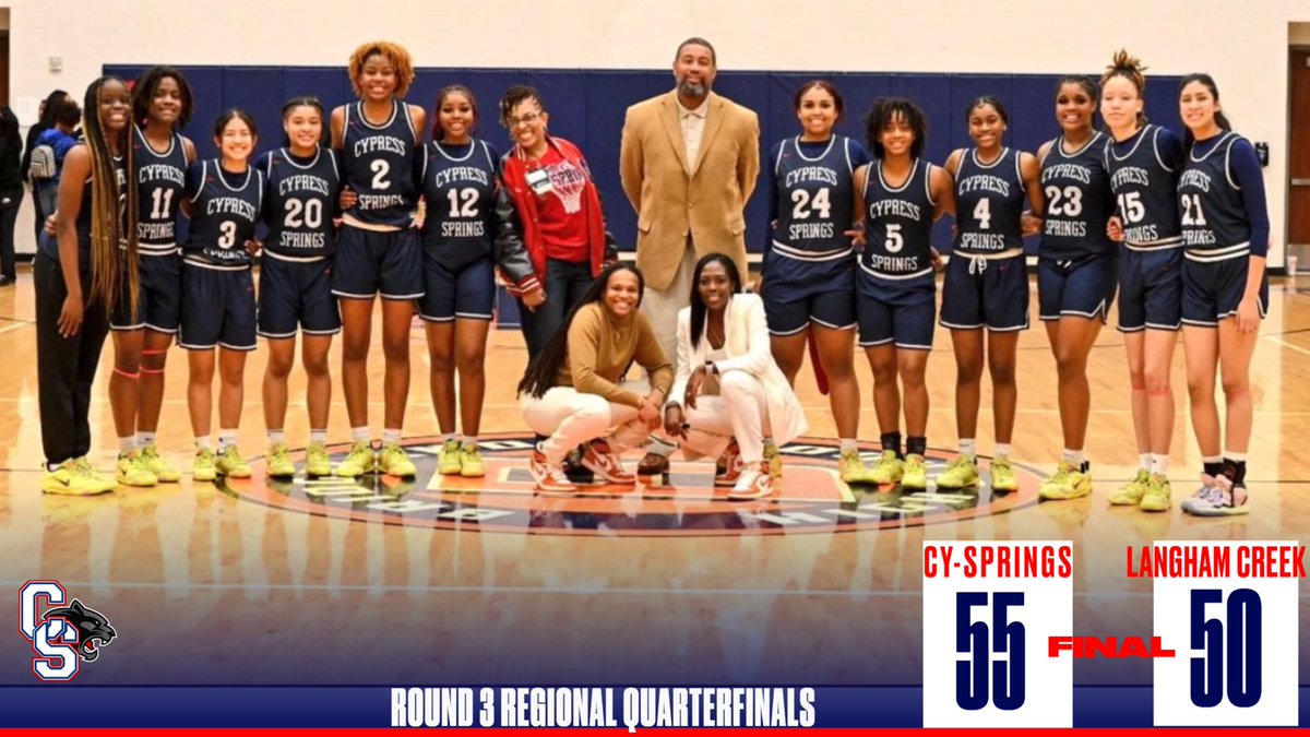 CySpringsGBB's tweet photo. 🚨GAME RESULTS🚨

THANK YOU THANK YOU THANK YOU to everyone that came out and supported us tonight!!🙏🏽 An even bigger THANK YOU to our LOYAL fans that’s been rocking with us ALL season!🤞🏽🫶🏽 
On to Round 4 babyyyyy😏
WE NOT DONE!!!! 
#STP https://t.co/yFBWfyhy0I
