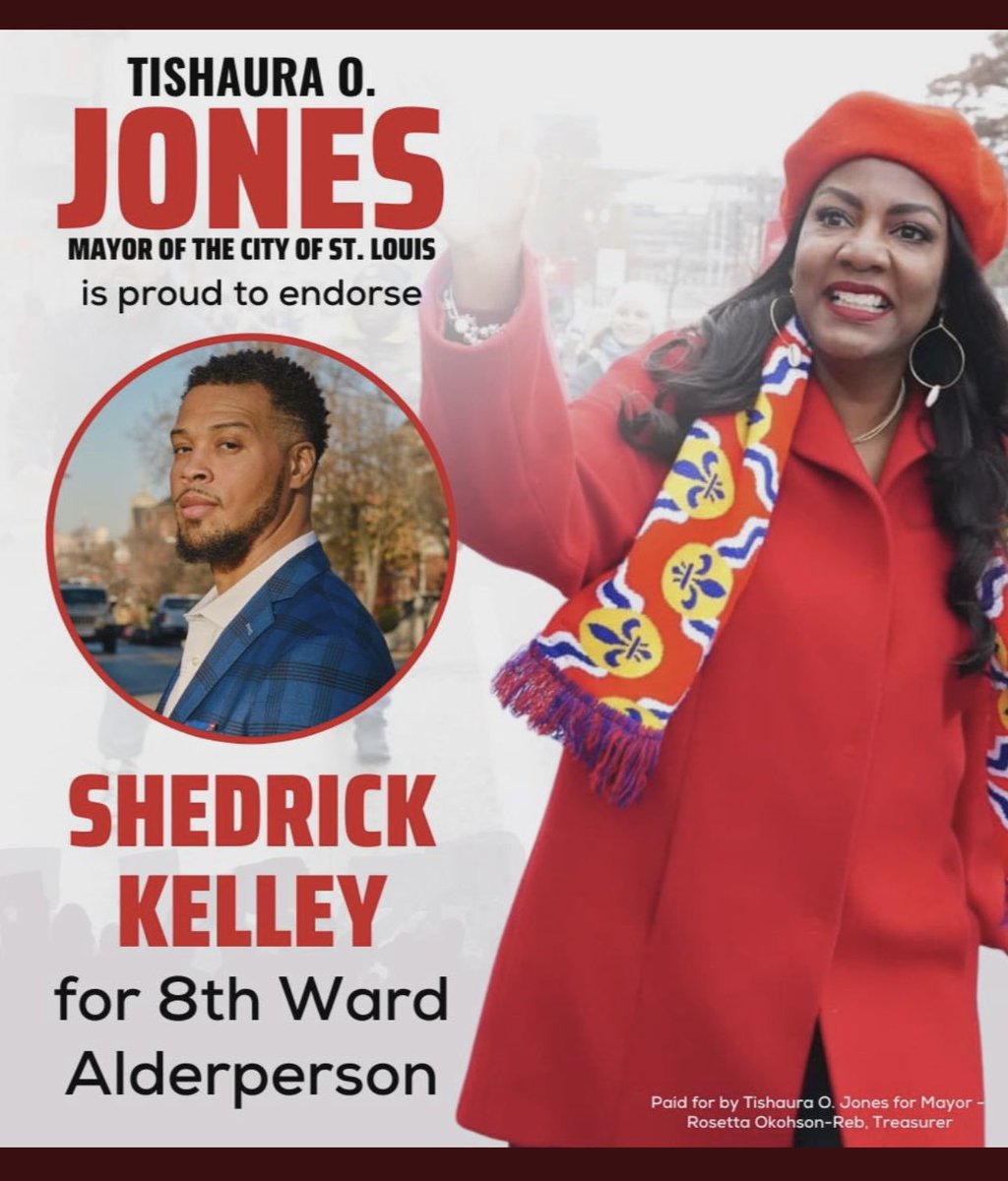 nato_caliph's tweet image. Thank you. I am humbled, and more than honored to have the support of Madam Mayor @tishaura as I make my run for Alderperson in the city of St Louis’ 8th Ward. #STL #appreciative