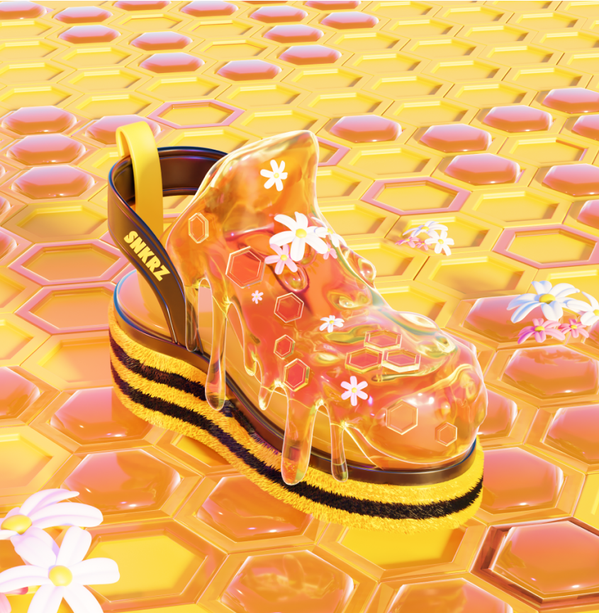 theSNKRZ's tweet photo. 🍯 Honeybee SNKRZ SKIN Event 🐝

The bees are on a journey in search of flowers and nectar! How about this shoes skin?
Honeybee SNKRZ SKIN #Airdrop event is opened.

1️⃣ Follow @theSNKRZ
2️⃣ Join https://t.co/catsrKFwW2
3️⃣ Download the app : https://t.co/JT2ng4BLsP
4️⃣ RT &amp;❤️&amp; 3tag https://t.co/odGL8dj3Lc
