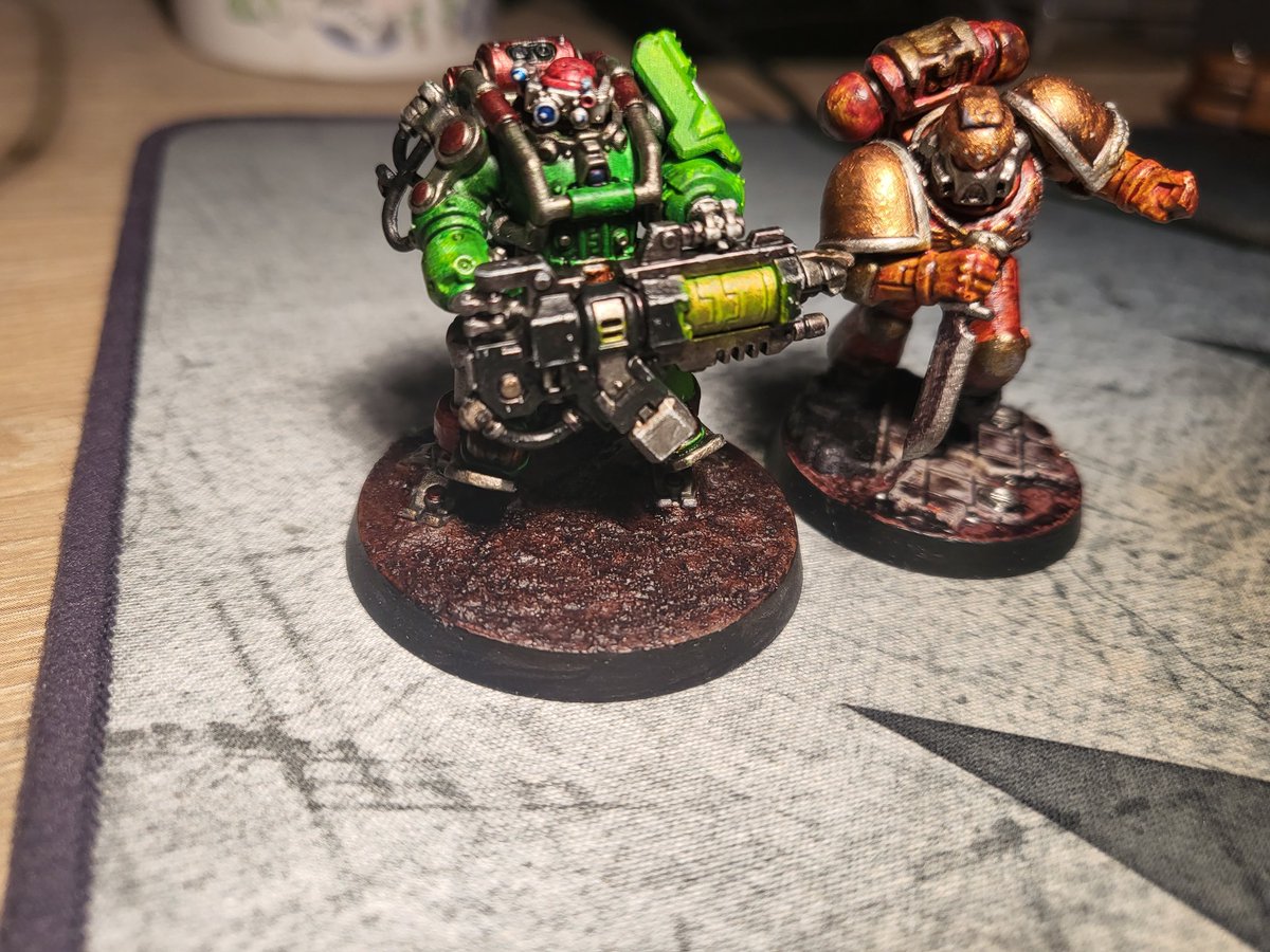 First attempt at painting any miniatures. Long way to go #WarhammerCommunity