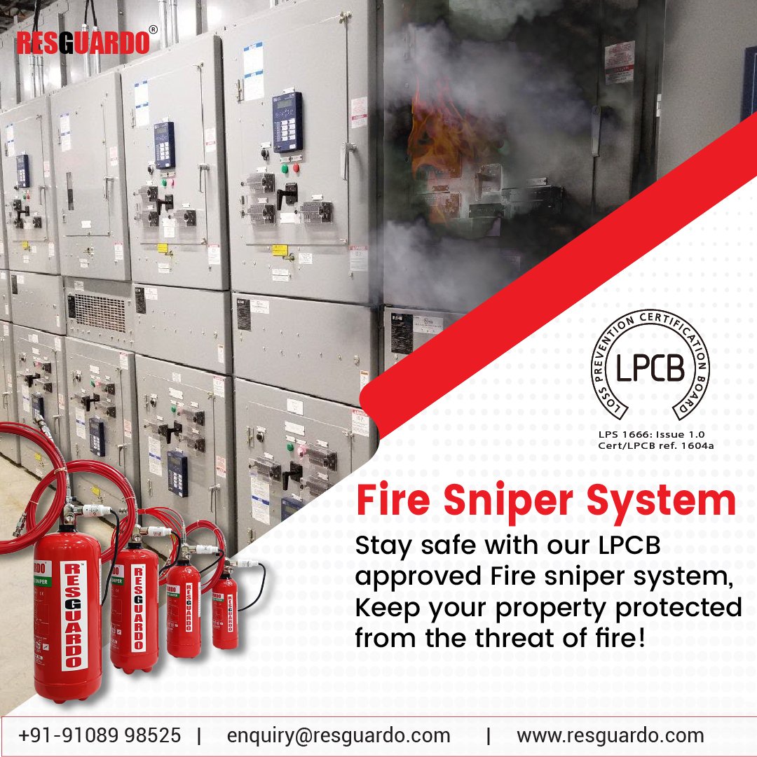 resguardoind1's tweet image. Protect your property from the threat of fire with our #LPCB approved Fire Sniper System! Our system is designed to provide you with the highest standard of fire #safety, keeping your property and assets safe and secure. 

#firesafetyequipment #firesuppressionsystem #resguardo