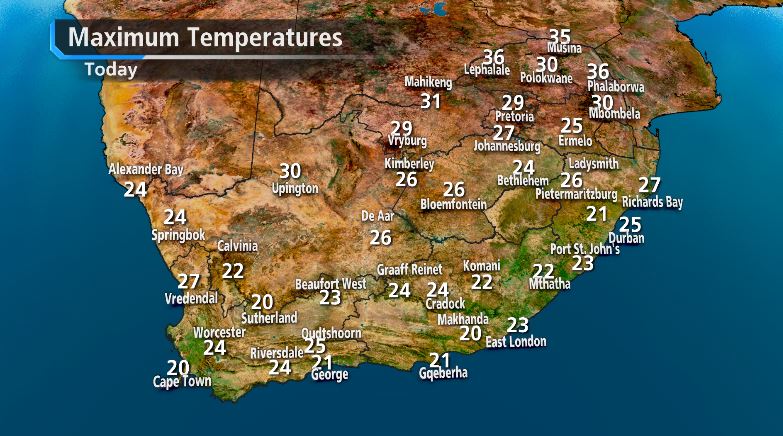 atuwani's tweet photo. #SabcNewsOnline #sabcNews #SabcWeather
@SAWeatherServic #TsietsiMonare @MorningLiveSABC #ReenvalSA Today https://t.co/Sfb7VBq0Hj
