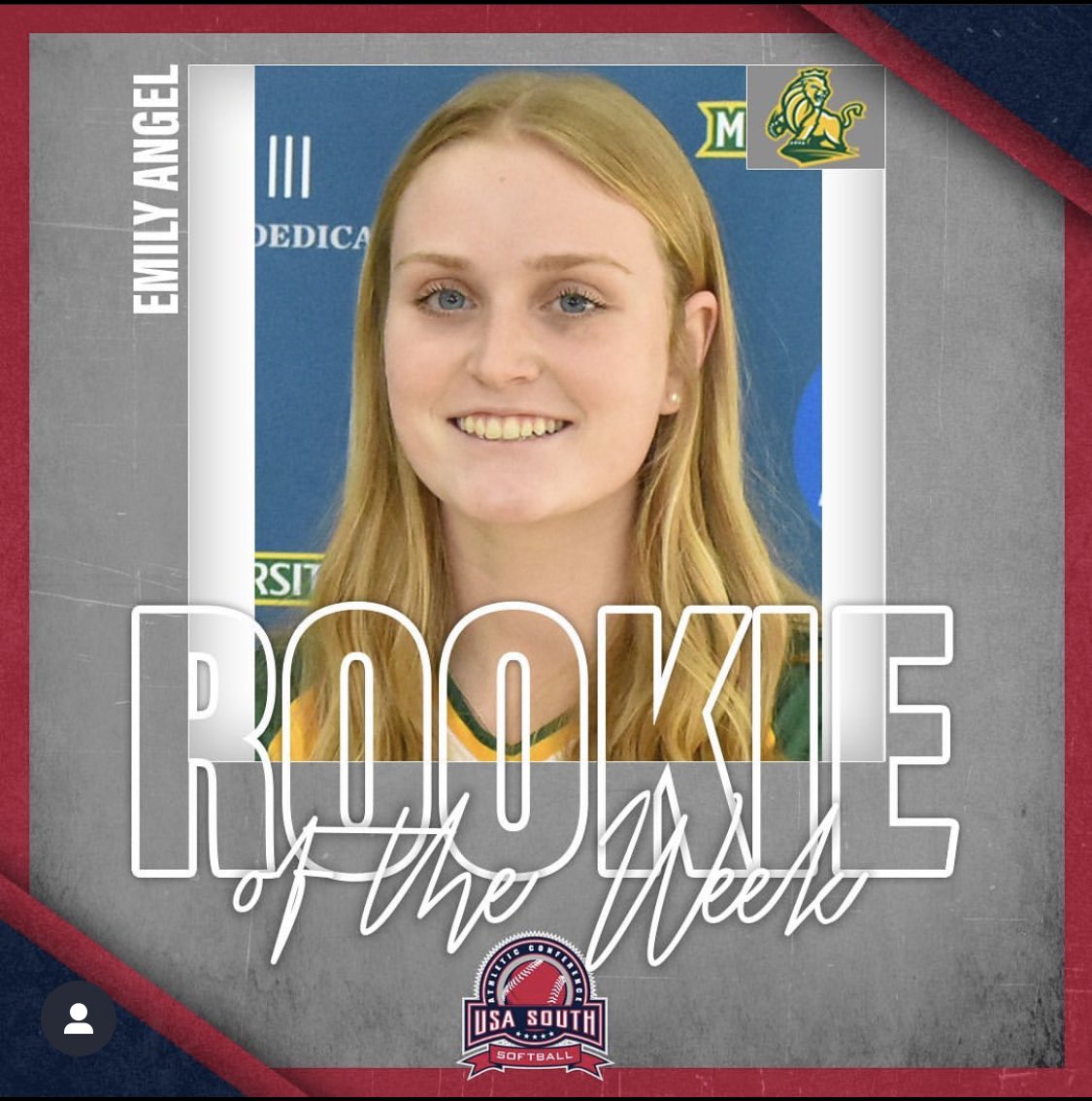 Methodist University Softball (@mumonarchssb) on Twitter photo Congrats to our own <a href="/emilyangel22/">Emily Angel</a> for kicking off the season with being Rookie of the week! She went 5-for-10 (.500) with a .643 on-base percentage and a 1.000 slugging percentage to go along with four runs scored, five RBI, three doubles, one triple, and four walks 😎 Congrats to our own <a href="/emilyangel22/">Emily Angel</a> for kicking off the season with being Rookie of the week! She went 5-for-10 (.500) with a .643 on-base percentage and a 1.000 slugging percentage to go along with four runs scored, five RBI, three doubles, one triple, and four walks 😎