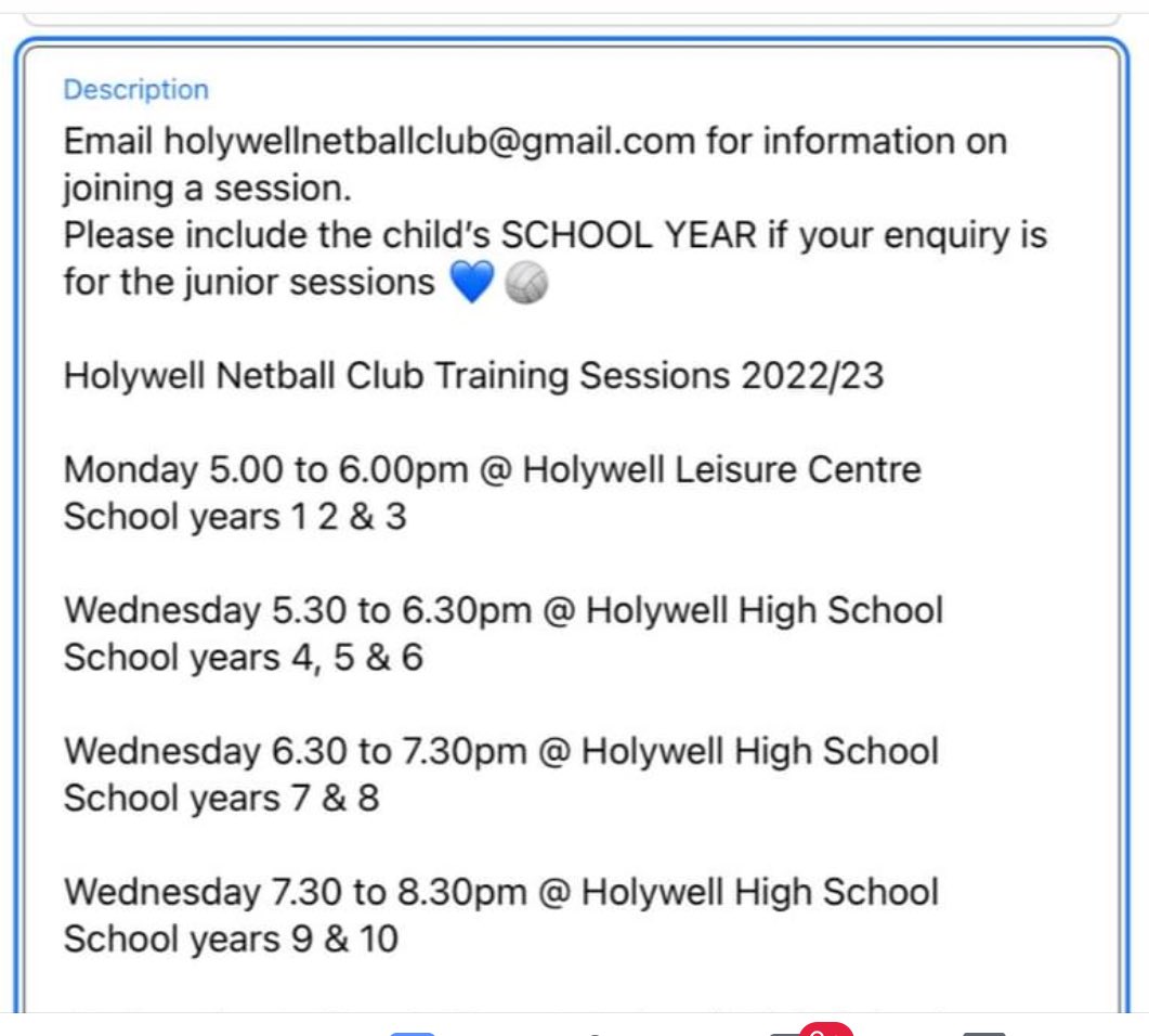 holywellnetball's tweet photo. 🔹youngsters in school year ONE can now join our Monday night junior sessions from 5 til 6pm in Holywell Leisure Centre💙🏐 @HolywellLC @ysgolmaesyfelin @YsgolMaesglas @ysgollicswm https://t.co/5Xwlq6zHWB