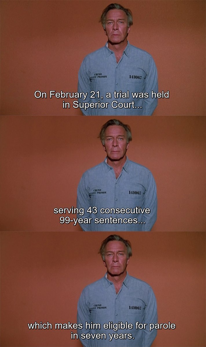 CineCalendar's tweet image. Feb 21st 1987 - "A trial was held in Superior Court in and for the County of Los Angeles. The Reverend Jonathan Whirley was found guilty on two counts of attempted murder kidnapping, arson, obstruction of justice and tampering with public utilities" #Dragnet