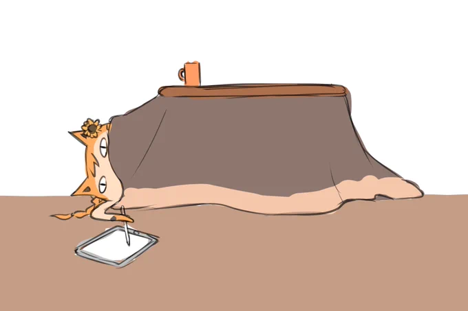 コタツムリの生態です(平日のすがた) 