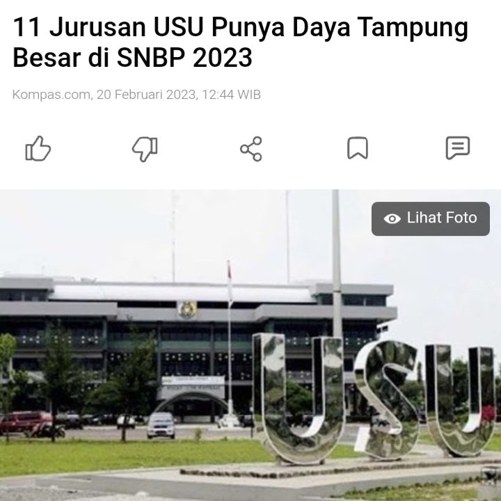 Pendaftaran Seleksi Nasional Berdasarkan Prestasi (SNBP) 2023 telah berlangsung mulai 14-28 Februari 2023.

Sekedar diketahui, dulu SNBP dikenal dengan nama Seleksi Nasional Masuk Perguruan Tinggi Negeri (SNMPTN).

Melansir laman ...instagram.com/p/Co626wLLFy4/…