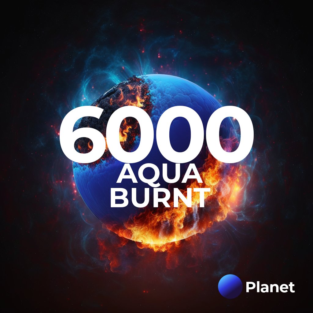 planet_finance's tweet photo. We weren't finished burning AQUA earlier. Another 290 AQUA has just been sent to the burn address.

All up we’ve now burned 6% of the entire $AQUA supply forever. https://t.co/cXjFUtrYV8