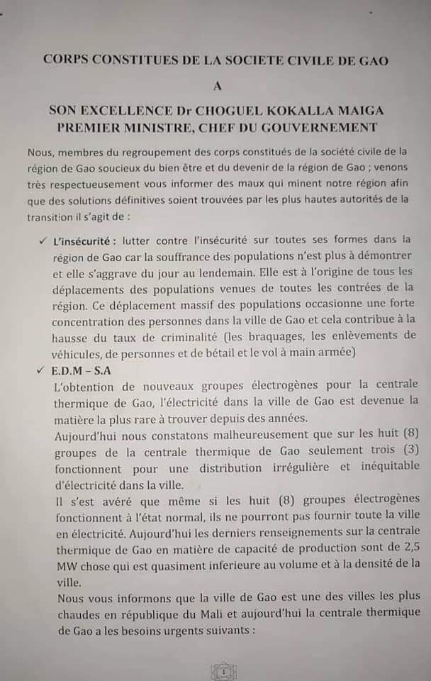 MOPTIINFOSTV's tweet photo. GAO réclame.... https://t.co/LNzctUrYwL