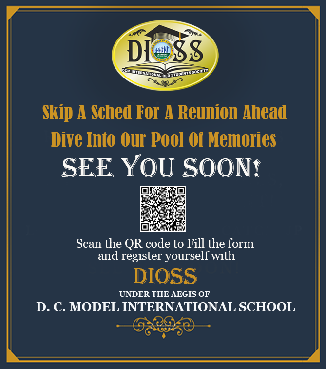 dcmi_school's tweet photo. Dear Alumni,
Greetings!
We hearty welcome and look forward to your joining the 𝐃𝐈𝐎𝐒𝐒- 𝑫𝑪𝑴 𝑰𝒏𝒕𝒆𝒓𝒏𝒂𝒕𝒊𝒐𝒏𝒂𝒍 𝑶𝒍𝒅 𝑺𝒕𝒖𝒅𝒆𝒏𝒕𝒔' 𝑺𝒐𝒄𝒊𝒆𝒕𝒚.
To Register yourself, Kindly click on the following link:
https://t.co/LP3EYnQfRB
#DIOSS #DCMI #Alumni https://t.co/KC2HacwLZZ