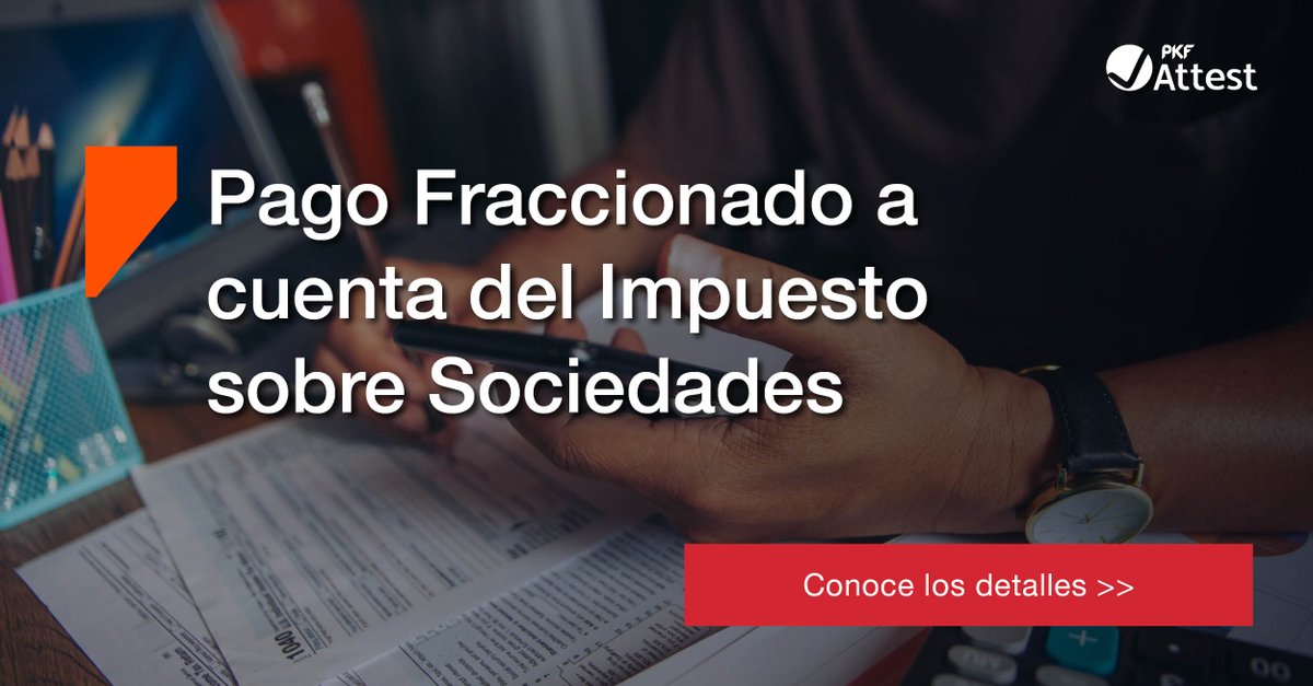 En febrero, determinadas PYMES🏙 pueden elegir el pago fraccionado a cuenta del IS⚖ que más les  interese  
Si se prevé que los ingresos de la sociedad van a caer durante el año, seguramente interese pagar menos en la liquidación del pago fraccionado

🔗pkf-attest.es/noticias/pago-…