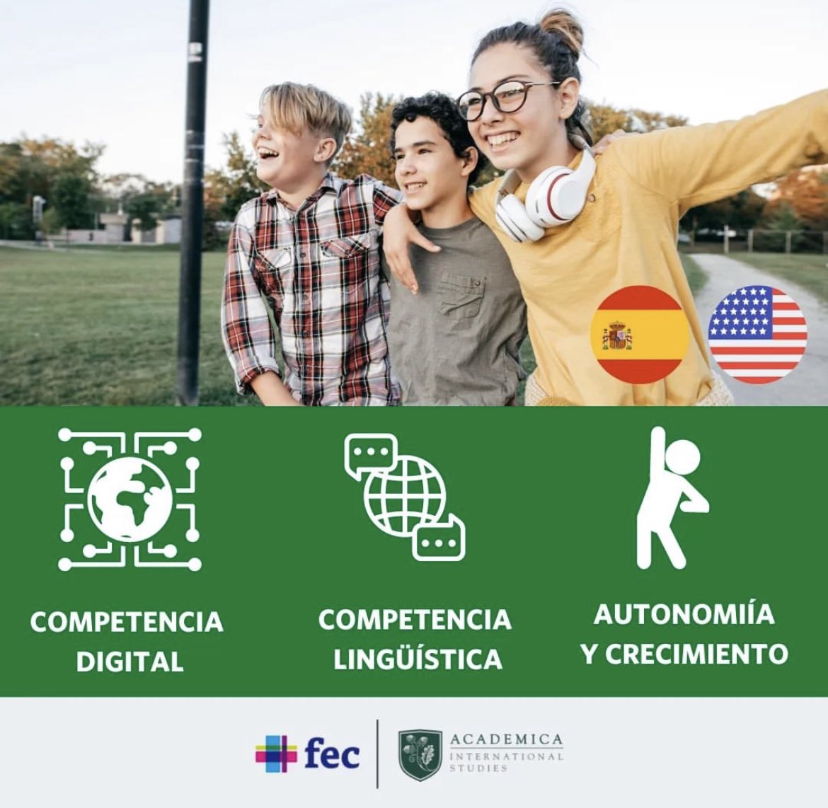 🇺🇸 Comenzamos temporada de admisiones en Bachillerato Dual Americano para el próximo curso 2023-2024. ¡Infórmate! 
@colegios_fec @academicaspain 
#bachilleratodual #somosfec #colegiosfec #bachilleratoamericano