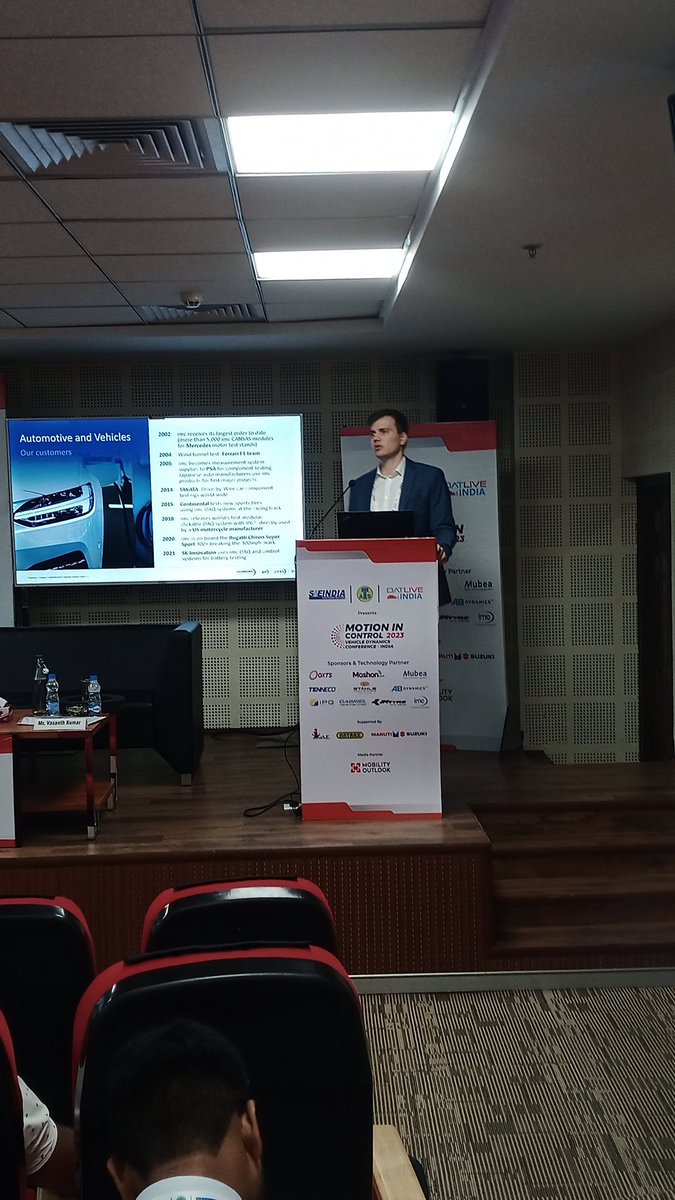Maurice <a href="/imc_de/">imc Test&Measurement</a> giving an insightful presentation on their #ADAS solutions at iCAT test track in India. Available to answer your questions today and tomorrow. #DriverAssistTech #DATLiveIndia #SAENIS #ATS