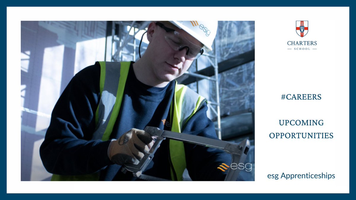 Charters School on Twitter "Apprenticeship programmes cover a