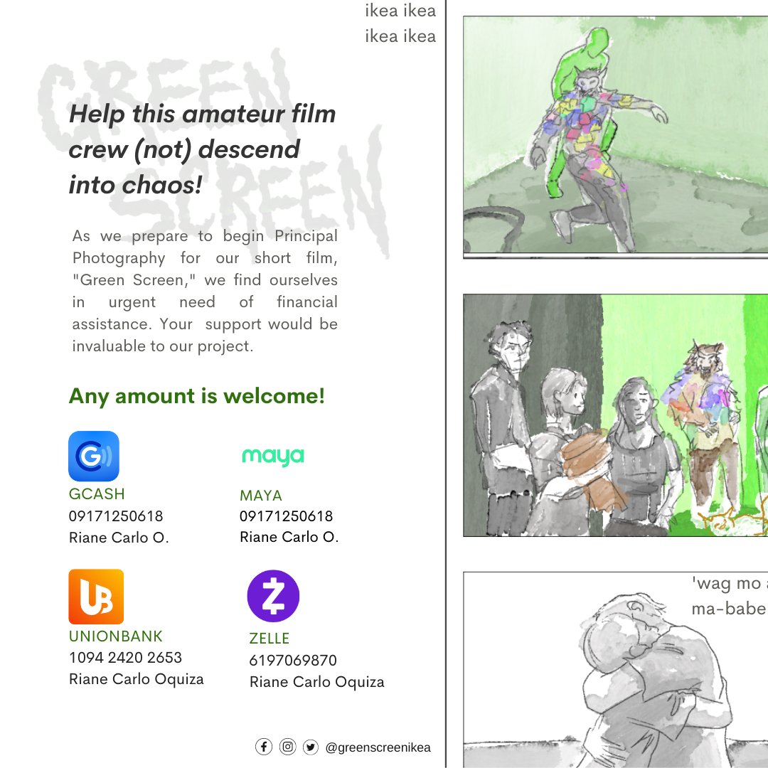 "Green Screen" is a small film with a big heart (char).

Help fund our passion project about a film crew going through the nine circles of hell—just for your entertainment!

For more details: bit.ly/greenscreendon…