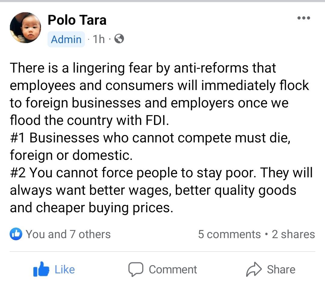 Ronanpbd's tweet photo. Exactly! More FDI, MORE JOBS!
More Jobs, there’s no need for millions of Filipinos to seek economic refuge in another countries.

More Foreign Direct Investors, more JOBS in our Home-Country! #OpenFDI

#ConstitutionalReform
#CharterChange #ChaCha
Let’s #CoRRECTtheConstitution https://t.co/hXXdu8uWMZ