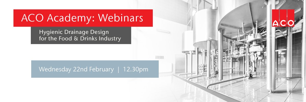 Last chance to register for our #FoodProduction webinar to learn more about the critical impact drainage has on #foodfactory hygienic performance bit.ly/HFWebFeb23
 #FoodManufacturing #FoodProcessing  #Foodsafety