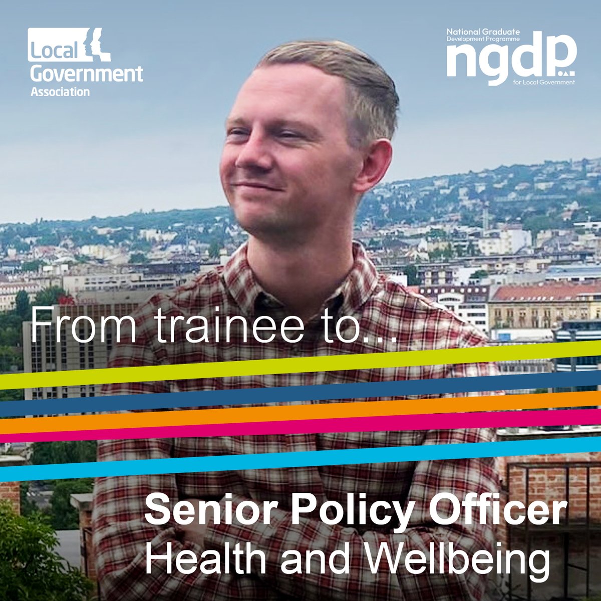 impact_localgov's tweet photo. NGDP graduates help your council build a pipeline of talent.

#NGDP graduate Thomas is now a Senior Policy Officer, shaping the development of @East_Riding's Health and Wellbeing strategy.

What could you achieve with a #localgovernmentgrad? 

https://t.co/n1OLjBPpSP https://t.co/KTOjzOPI75