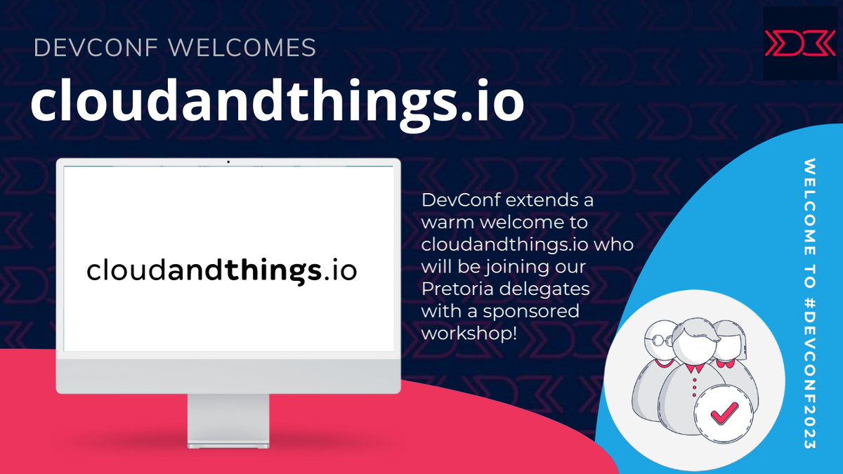 #DevConf is excited to welcome @cloudandthings, who will sponsor a workshop for our Pretoria delegates. cloudandthings.io is a #software engineering company specialising in Cloud, Software, Data, and Security. Learn more; cloudandthings.io #cloudandthings #techevent