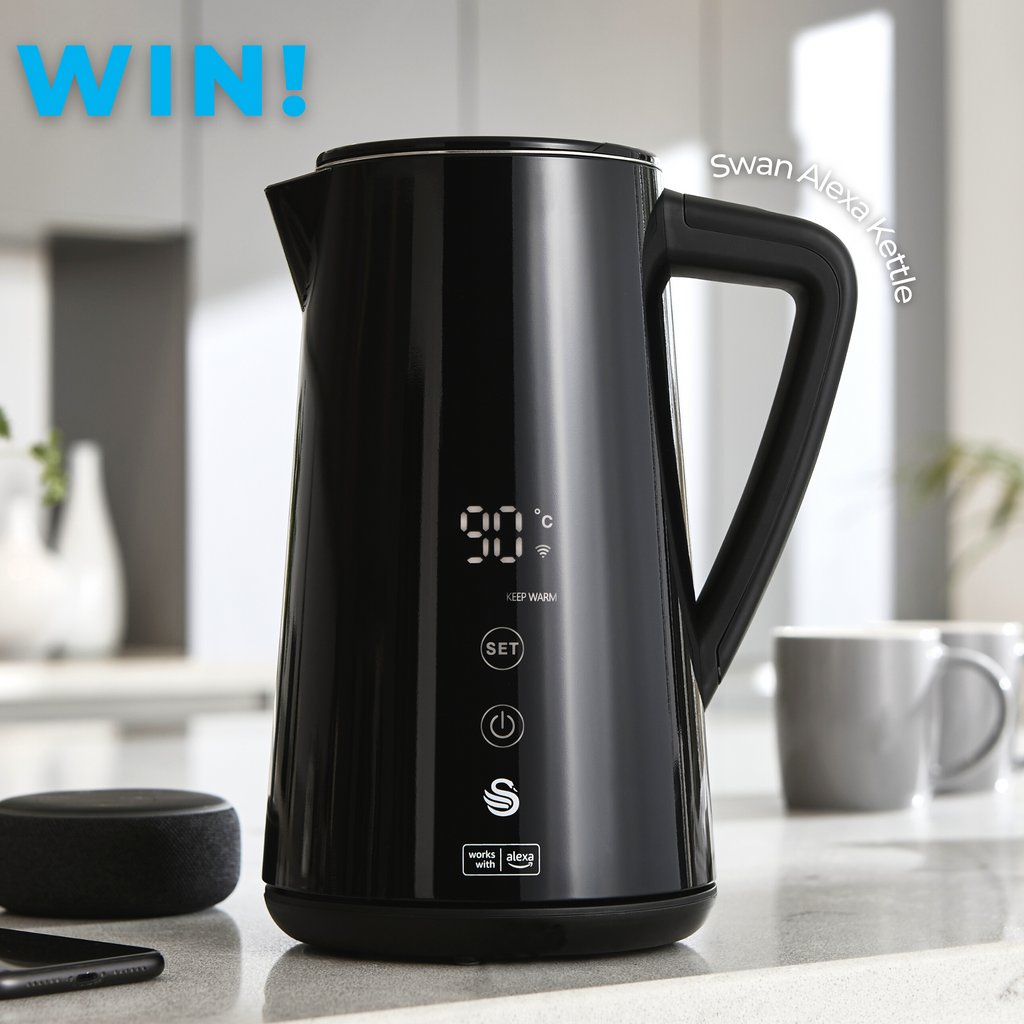 WIN! 

To celebrate the launch of the brand new Swan Alexa kettle, we are giving one away to ONE lucky winner!

✨24 HOURS ONLY✨

TO ENTER:⁠
🖤 Like and retweet this
📲 Make sure you’re following @swanbranduk
💙 Tag a friend in the comments using #SwanAlexaKettle

GOOD LUCK!💙