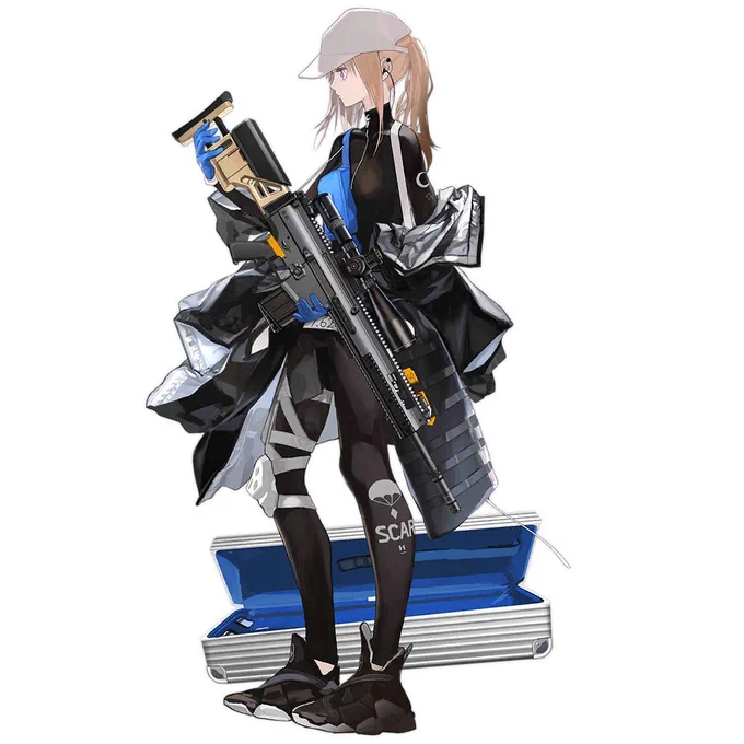 SCAR-H星5のRF陣形バフ:AR、RFに火力15%、命中20%スキル-パッシブ:戦闘開始後、奇数マスを'月の領域'にする月マス内の味方ユニットに1秒ごと月エネルギーを1点。最大100点。月マス上の味方は30未満の奇数ダメージをもらわない。月マス上の味方の攻撃は連打になって30%追加ダメージ。 