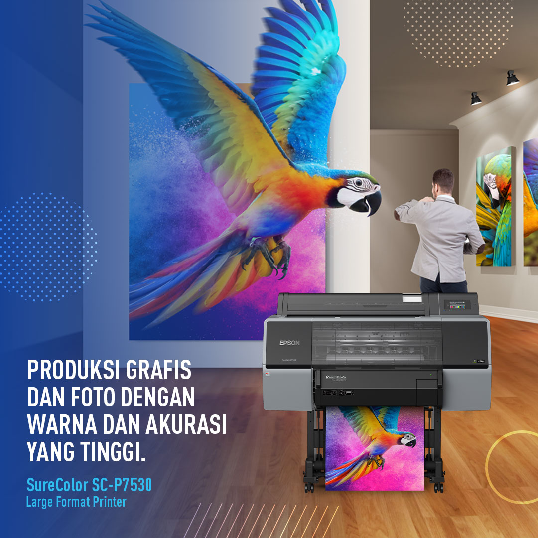 EpsonIndonesia's tweet photo. Warna yang dicetak sempurna tentu akan memberikan rasa yang berbeda. Hadirkan rasa itu dengan printer foto Epson SureColor SC-P7530, dapatkan produksi grafis dan foto dengan warna dan akurasi yang tinggi.
https://t.co/yGiSTcwMgE
#printerfoto #professionalphotoprinter https://t.co/lDj0YyA0on