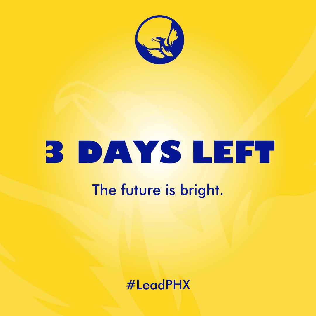 itsatenep's tweet photo. The future emerges bright, clearer as day.

Unraveling in three days.

Are you ready?

#LeadPHX https://t.co/56SHt06uLC
