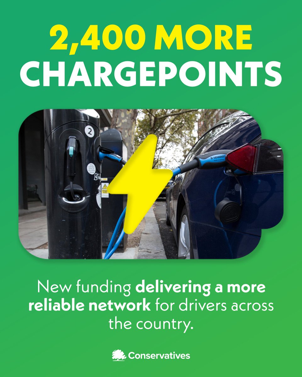 ⚡️ The UK already has more EV chargers than petrol stations. 🔋 Today, we're adding thousands more.