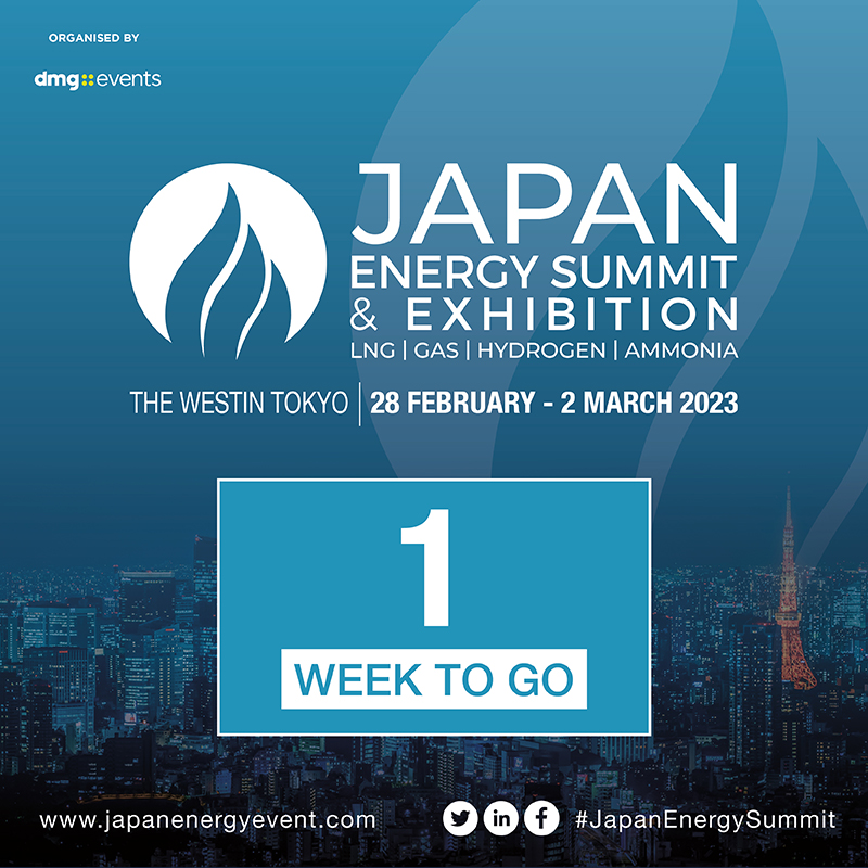 JPNEnergySummit's tweet image. Only one week left until #JapanEnergySummit 2023! 

Join us at the Japan Energy Summit &amp;amp; Exhibition on 28 Feb–2 Mar 2023. 

Book your #delegatepass and join us for three days of opportunities to develop new and existing partnerships: bit.ly/3kHDGy4

 #energy #dmgevents