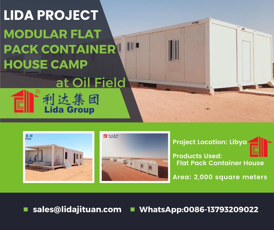 HenglidaCo's tweet photo. Lida container houses were finished to install in Libya.
Container house is designed and developed according to the standard size of the shipping container.
Discover more: https://t.co/C2MfmLo3c2
#containerhouse #foldablecontainerhouse #shippingcontainer https://t.co/9WNaI62mZe