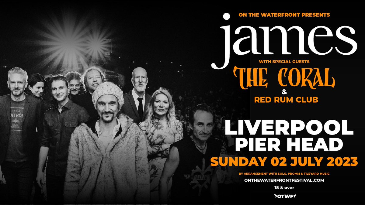RedRumClub's tweet photo. So happy to be a part of this very special line up ⚓️⛴  @wearejames @thecoralband 

Use this link for access to tickets. https://t.co/JwwczA6uWG https://t.co/t86ftGT2ca