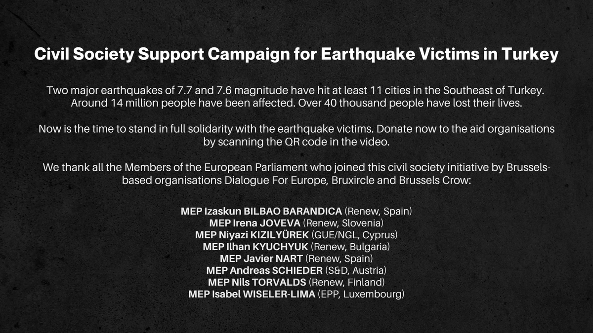 bruxircle's tweet photo. Campaign Video ⬇️
https://t.co/hVg0o8oZtj

Aid Organisations ⬇️
https://t.co/BamM6Z7gJq

@DialogueEurope @CrowBrussels @Europarl_EN @IJoveva @ilhankyuchyuk @iwiseler @IzaskunBilbaoB @NilsTorvalds @NKizilyurek @SCHIEDER https://t.co/uZ3rZFeXCy