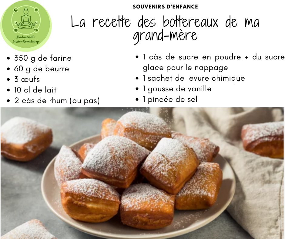 Pour Mardi Gras, oubliez les régimes et faites-vous plaisir !!! Ma grand-mère nous régalait avec des bottereaux maison, quel plaisir et de jolis souvenirs des moments passés ensemble 
#sophrologie #sophrologue #bienetre #prendresoindesoi #cuisine #recette #mardigras #bottereaux