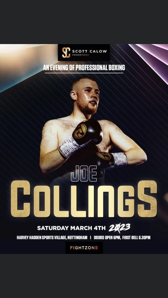 jayshinfield's tweet image. Smoking JOE COLLINGS 3rd pro fight March 4th Harvey hadden…£65 tickets SOLD OUT  £45s Available 🥊🥊🔥🔥