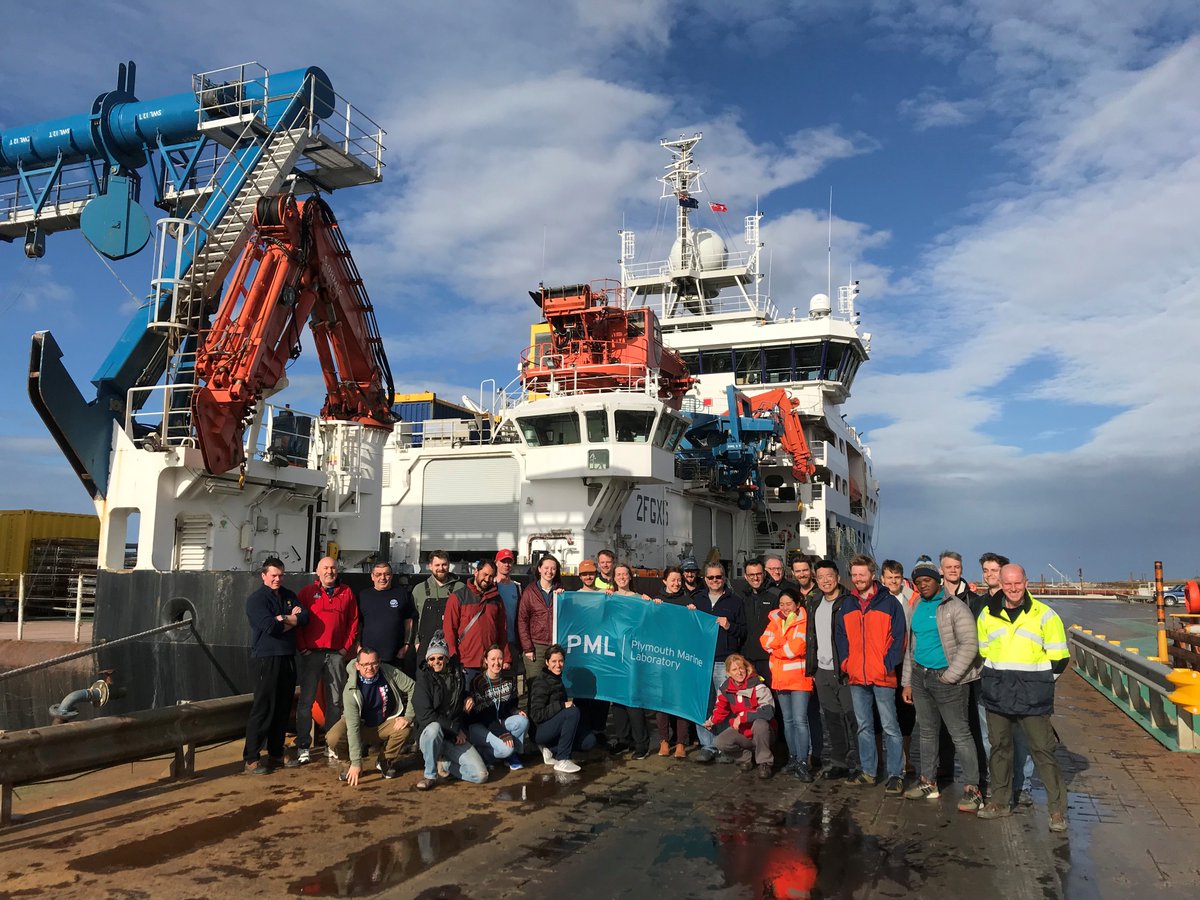PlymouthMarine's tweet photo. Thrilled to announce that #AMT30 (a research programme that samples the open ocean between the #UK and the #SouthAtlantic) has departed for the first time since 2019, following a COVID enforced pause. Find out more: https://t.co/tmtOAEdjJK 

Follow >> @AMT4CO2Flux for updates🗞️ https://t.co/3QlpSkhJOO