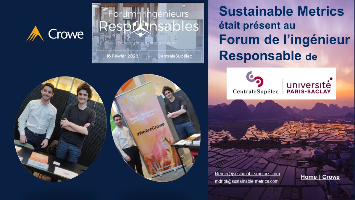 Crowe - Sustainable Metrics tweet media