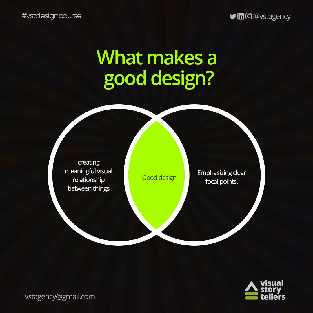 vstagency's tweet image. What is design? Here are a few slides to elucidate what design is, the tenets of a good design and visual story telling.. THREAD 1/2
#Designcourse #designinspiration #graphicdesign #uxdesign #webdesign #logodesign #creative #designthinking #branding #artdirection #digitaldesign
