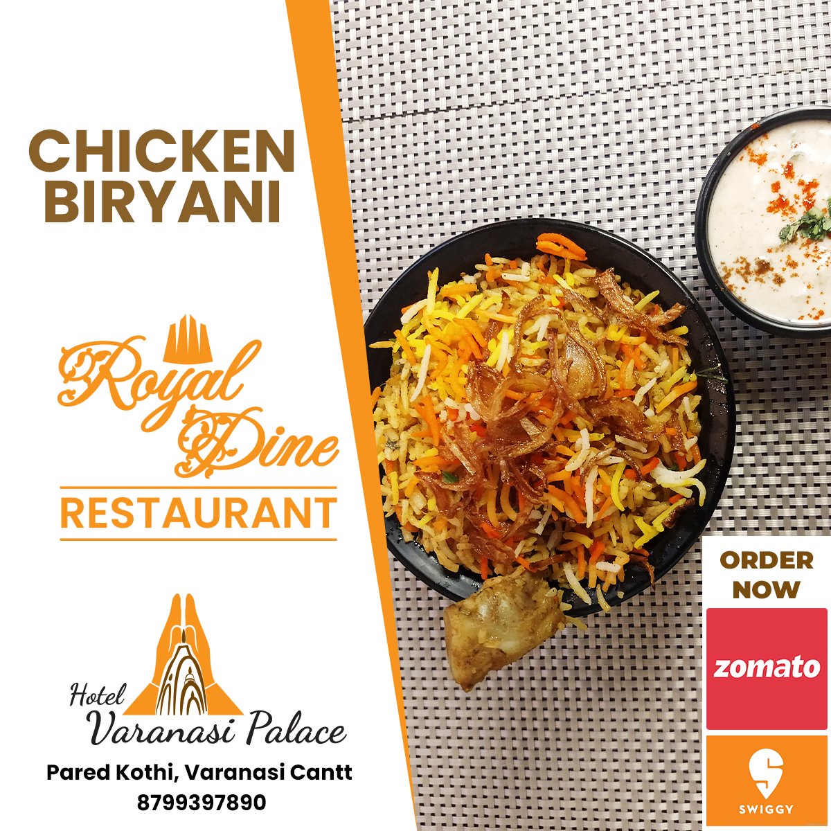 VaranasiPalace's tweet photo. Order Now: https://t.co/OODMoQc2cQ
https://t.co/aDqnEAGCcS
Chicken Biryani is the most mouth-watering cuisine for snacks. Try it at Royal Dine Restaurant, Hotel Varanasi Palace, Varanasi Cantt
#mouthwateringfood 🍗 #yummy  #varanasi #varanasifood #food #foodlover #royaldine https://t.co/j0begkX75L