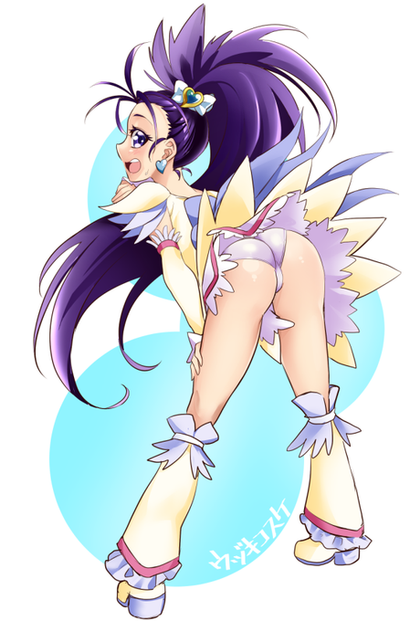 去年の秋くらいにskebで描いたキュアイーグレットのおしりです 