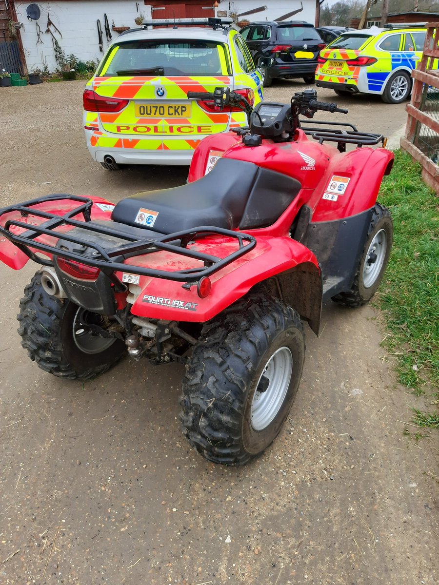 tvprp's tweet photo. Thanks to #trackeruk Taplow units have recovered this stolen quad bike today from Burnham. #p5155 #p2006 #p6081 #ttbshift https://t.co/9SUbdDvgHP