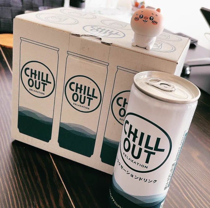 CHILLOUT ( ) を提供して頂きました〜!初めて飲んだのですが、すごく飲みやすくてとっっても気に入りましたので、うちの睡眠ちゃんにも飲んでもらいました...#CHILLOUT 