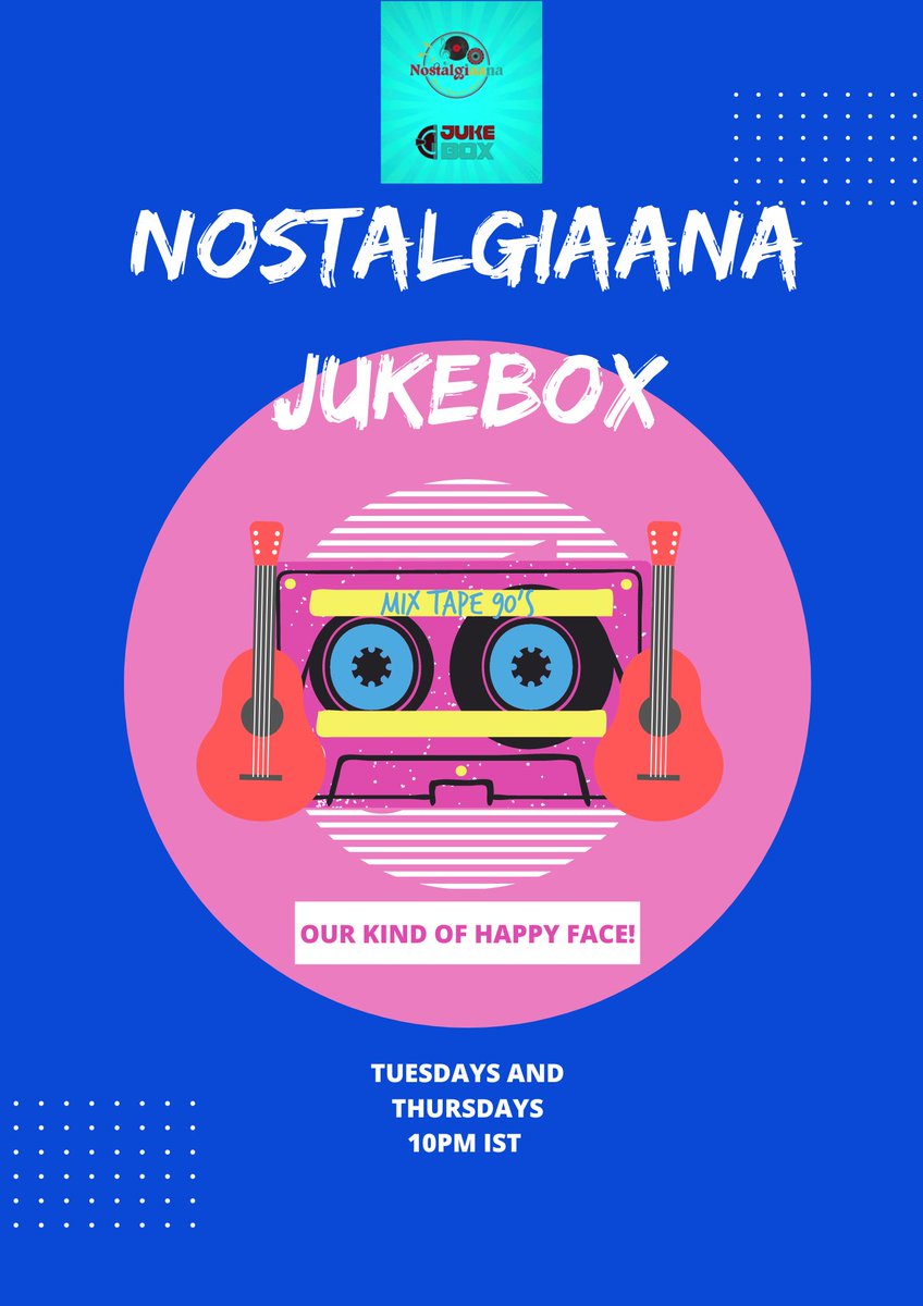 MUZICALLI's tweet photo. Nostalgiaana Jukebox EP.131
Good music is the easiest therapy for a happy mind. Let’s get together to discuss and listen to a few handpicked songs of our growing up years.
#Nostalgiaana #jukeboxconnect #1985andbeyond #guidedlisteningshow #bollywoodsongs https://t.co/Fhn8s8xLdK