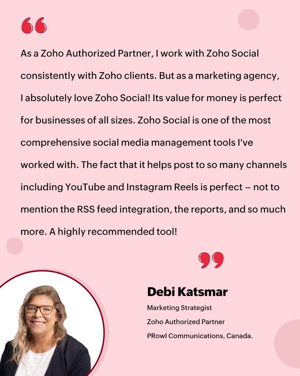 ZohoSocial's tweet photo. #Partners #ProductAnniversary #8yearsandcounting #ZohoSocial
2/3 https://t.co/a1b9V97H3B
