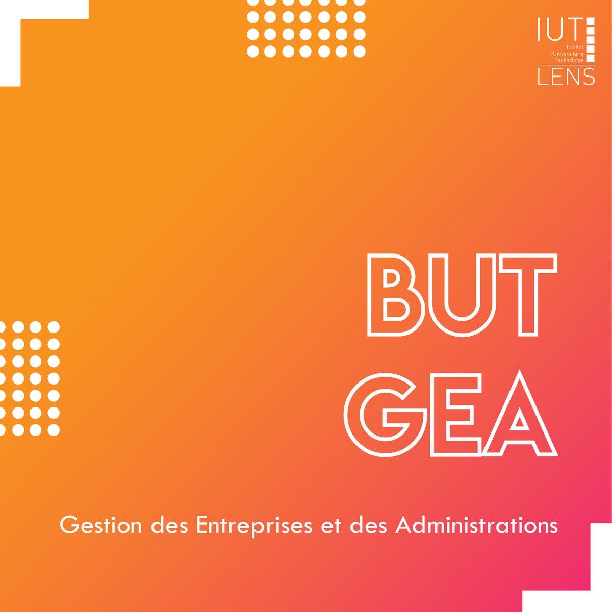 IUTdeLens's tweet image. Aujourd'hui, zoom sur notre BUT Gestion des Entreprises et des Administrations 🟠 

Profils acceptés, choix de parcours, poursuites… 🧐