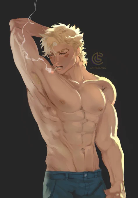 Painting practice with Caesar  