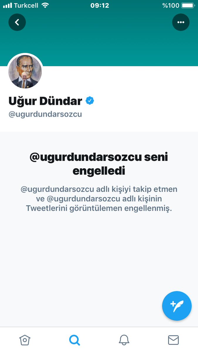 palavedat20's tweet photo. @deripaspas Ben sordum uğur dündar sen sahdekarmısın dedim diye engellendim https://t.co/ELdfkjKM6a