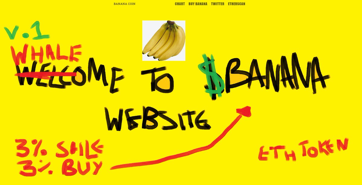 BananaTokenEth's tweet photo. $BANANA Website delivurd https://t.co/gZDTthBl3k