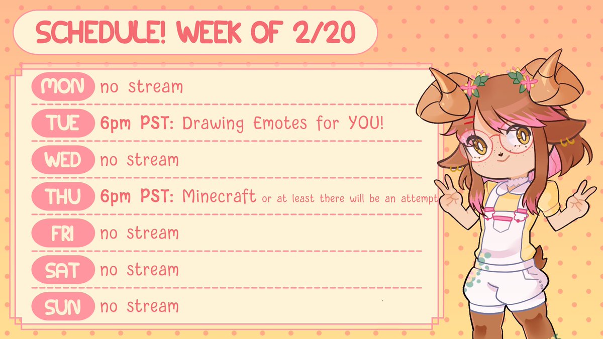 honeysuckleVT's tweet photo. a real schedule and not just guerilla streams???? it's more likely than you think
π¨: @/Duckhina
#Vtuber #ENVtuber #sucklive https://t.co/8HX0wHqUoG